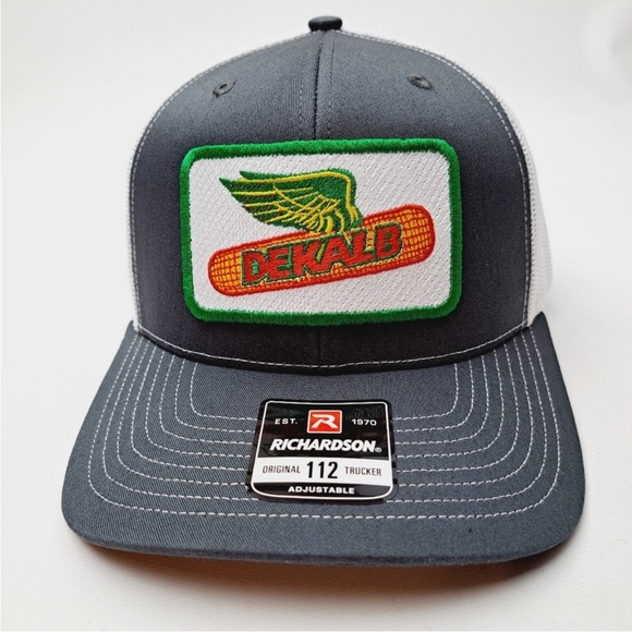 Dekalb Richardson 112 Trucker Cap Hat Mesh Snapback Textured Patch - Picture 1 of 4